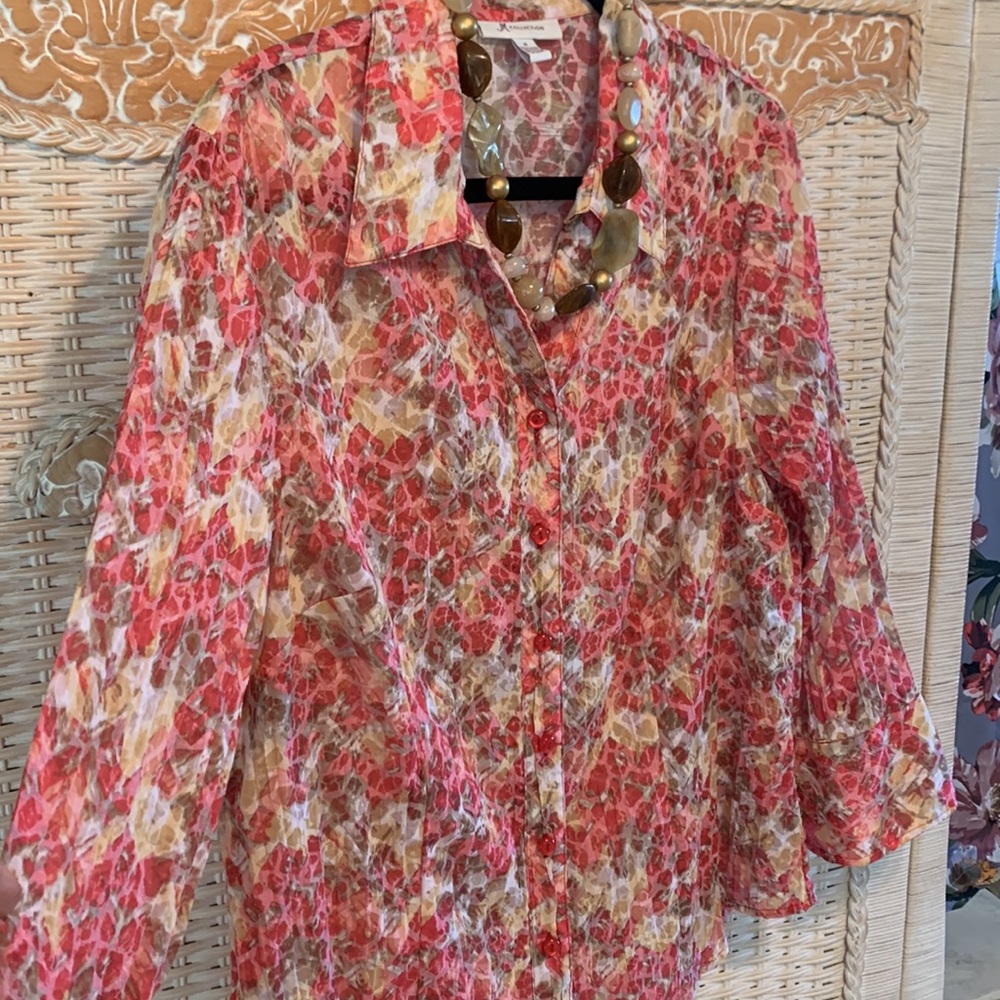 JM Collection Button Down Top